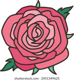 Icono de flor de color Imagen de Vector