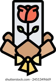 Flower collorfull icon symbol vector image
