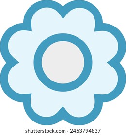 Flower collorfull icon symbol vector image
