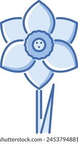 Flower collorfull icon symbol vector image