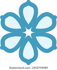 Icono de flor de color Imagen de Vector