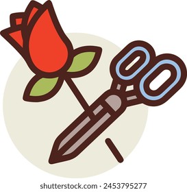 Flower collorfull icon symbol vector image