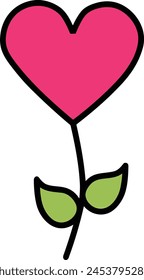 Flower collorfull icon symbol vector image