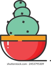 Flower collorfull icon symbol vector image