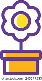 Flower collorfull icon symbol vector image