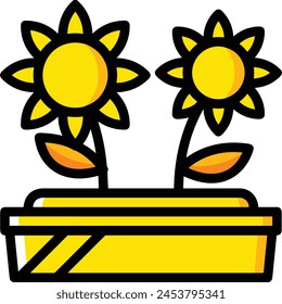Flower collorfull icon symbol vector image
