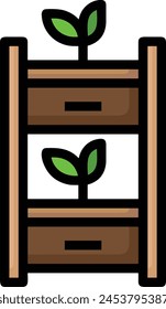 Icono de flor de color Imagen de Vector