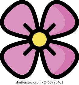 Flower collorfull icon symbol vector image