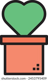 Icono de flor de color Imagen de Vector