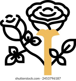 Flower collorfull icon symbol vector image