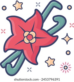 Flower collorfull icon symbol vector image