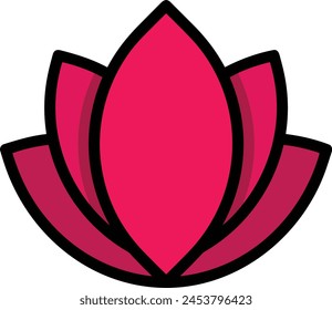 Icono de flor de color Imagen de Vector