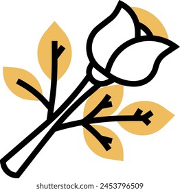 Flower collorfull icon symbol vector image