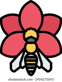 Flower collorfull icon symbol vector image