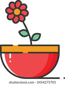 Flower collorfull icon symbol vector image