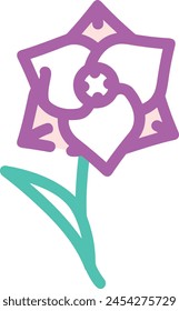 Flower collorfull icon symbol vector image