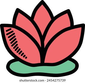 Flower collorfull icon symbol vector image