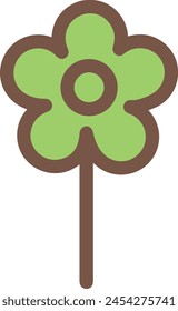 Flower collorfull icon symbol vector image