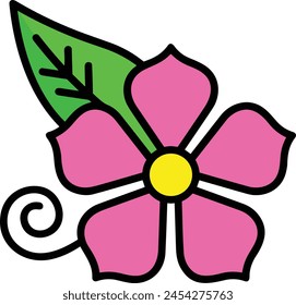 Flower collorfull icon symbol vector image