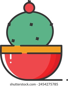 Blumenfarbiges Symbol Symbol Vektorgrafik Bild
