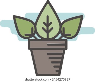 Blumenfarbiges Symbol Symbol Vektorgrafik Bild