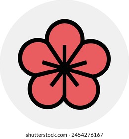 Flower collorfull icon symbol vector image