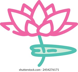 Flower collorfull icon symbol vector image
