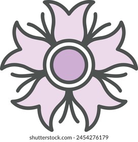 Flower collorfull icon symbol vector image