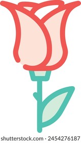 Flower collorfull icon symbol vector image