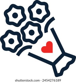 Flower collorfull icon symbol vector image