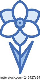 Flower collorfull icon symbol vector image