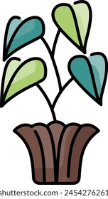 Flower collorfull icon symbol vector image
