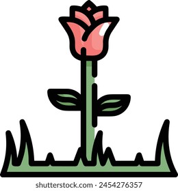 Flower collorfull icon symbol vector image