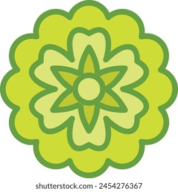 Flower collorfull icon symbol vector image