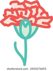 Flower collorfull icon symbol vector image