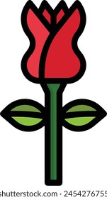 Flower collorfull icon symbol vector image