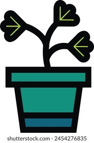 Icono de flor de color Imagen de Vector