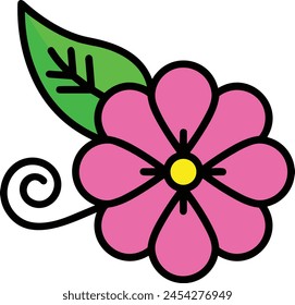 Flower collorfull icon symbol vector image