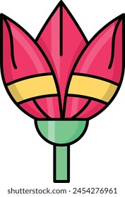 Flower collorfull icon symbol vector image