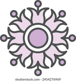 Flower collorfull icon symbol vector image