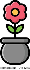 Icono de flor de color Imagen de Vector