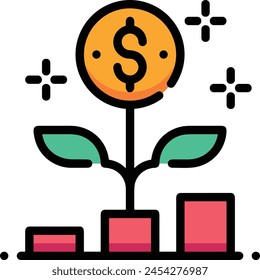 Flower collorfull icon symbol vector image