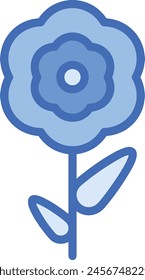 Flower collorfull icon symbol vector image