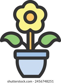Flower collorfull icon symbol vector image