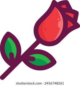 Icono de flor de color Imagen de Vector