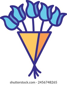 Flower collorfull icon symbol vector image