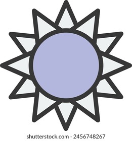 Flower collorfull icon symbol vector image