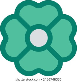 Icono de flor de color Imagen de Vector