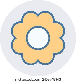 Flower collorfull icon symbol vector image