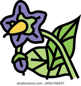 Flower collorfull icon symbol vector image